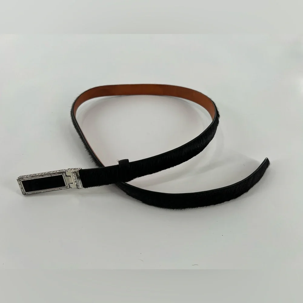 Vintage Brighton Skinny Calf Hair Belt‎ ML/32